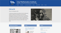 Desktop Screenshot of gauss.claymath.org